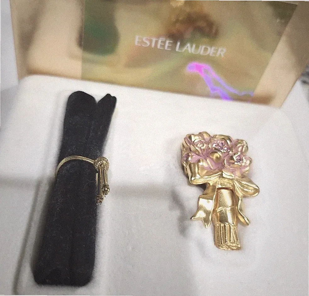 Estée Lauder Beautiful SOLID PERFUME Compact Flowering Bouquet 2000 New In Box