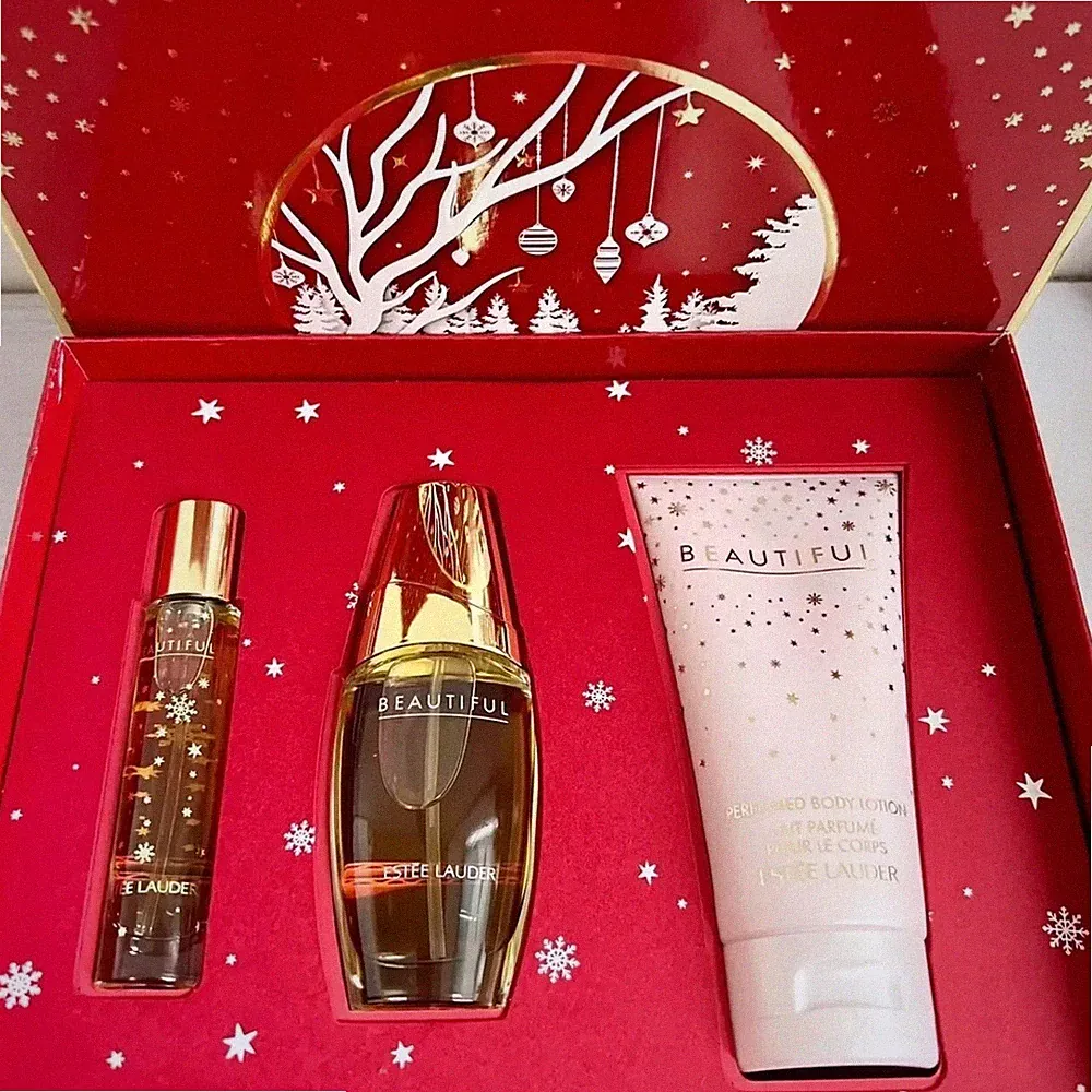 Estee Lauder Beautiful Favorites Trio Fragrance 3Pc Gift Set - BOX DAMAGE